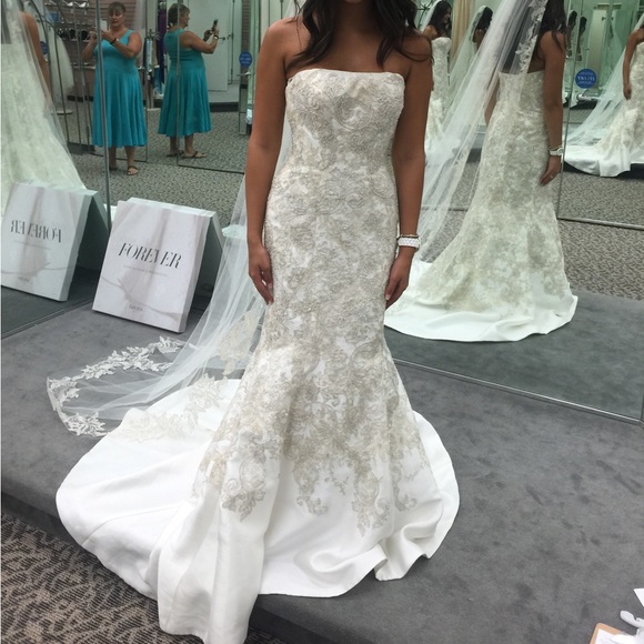 David’s Bridal Wedding Gown - Picture 2 of 4